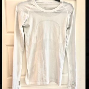 Lululemon White Swifty Tech Longsleeve Shirt 6